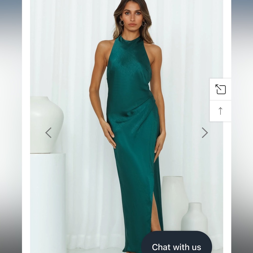 Light Minds Midi Dress Forest Green